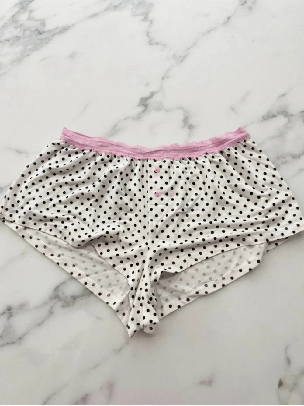 Victoria's Secret PINK 24/7 Lounge Modal Lace-Trim Micro Shorts